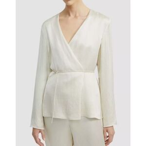 Theory Wrap Jacket Top Hammered Viscose NWT Sz. S